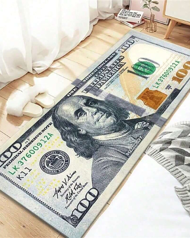   One Hundred Dollar Design Area Rug for Living Room