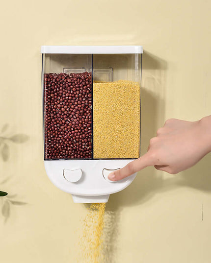  Grids Wall Mounted Food Storage Containers in Kitchen