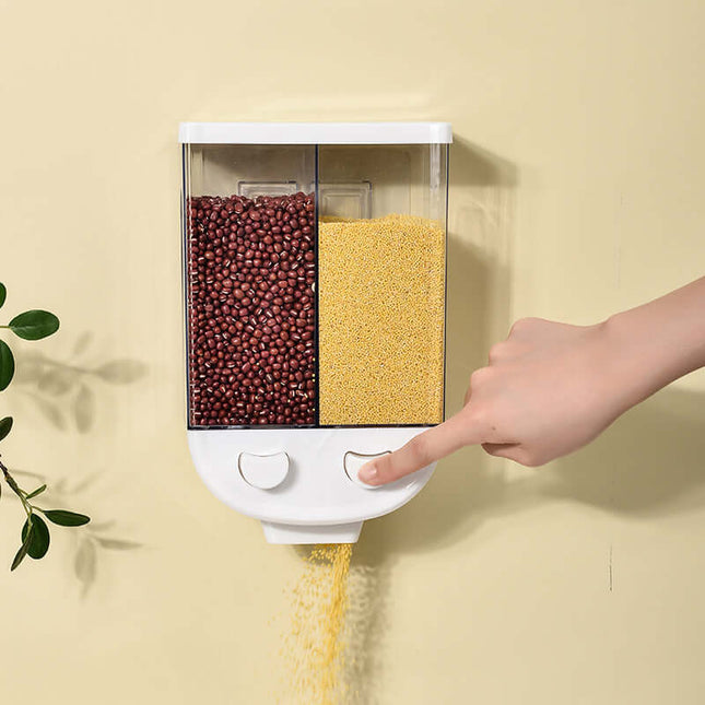  Grids Wall Mounted Food Storage Containers in Kitchen