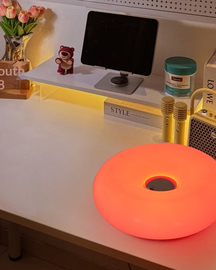 donut table lamp
RGB mood lighting lamp
touch dimmable table lamp
modern bedside lamp
LED desk lamp
color changing table light
bedroom ambient lamp
living room decorative lamp
mood lighting lamp
night light table lamp