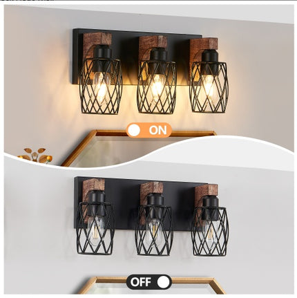 18inch Industrial Vintage 3-Light Wall Sconce 