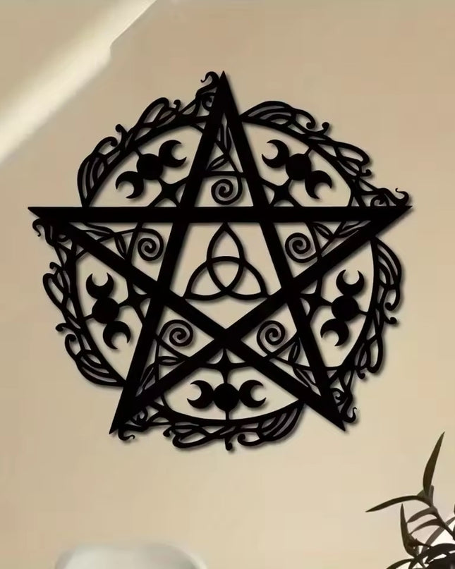 Irregular Creativity Pentagram March Iron Wall Decoration