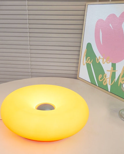 donut table lamp
RGB mood lighting lamp
touch dimmable table lamp
modern bedside lamp
LED desk lamp
color changing table light
bedroom ambient lamp
living room decorative lamp
mood lighting lamp
night light table lamp