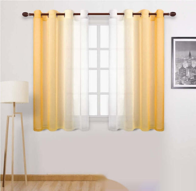 Gradient Sheer Curtains for Balcony