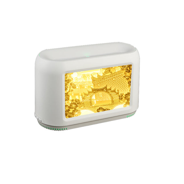 Decorative Paper-Cut Light Box Humidifier