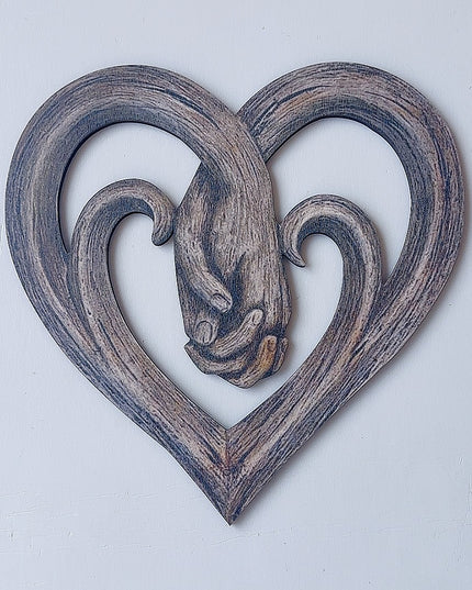 Hand-in-hand Heart Wall Decor Decorative Art Piece