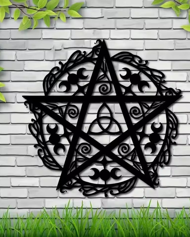 Irregular Creativity Pentagram March Iron Wall Decoration