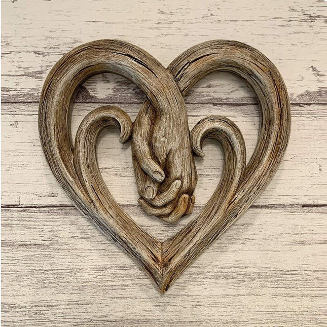 Hand-in-hand Heart Wall Decor Decorative Art Piece