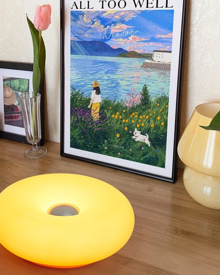 donut table lamp
RGB mood lighting lamp
touch dimmable table lamp
modern bedside lamp
LED desk lamp
color changing table light
bedroom ambient lamp
living room decorative lamp
mood lighting lamp
night light table lamp