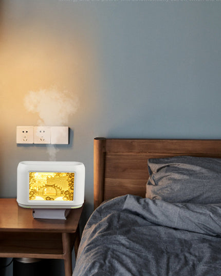Decorative Paper-Cut Light Box Humidifier