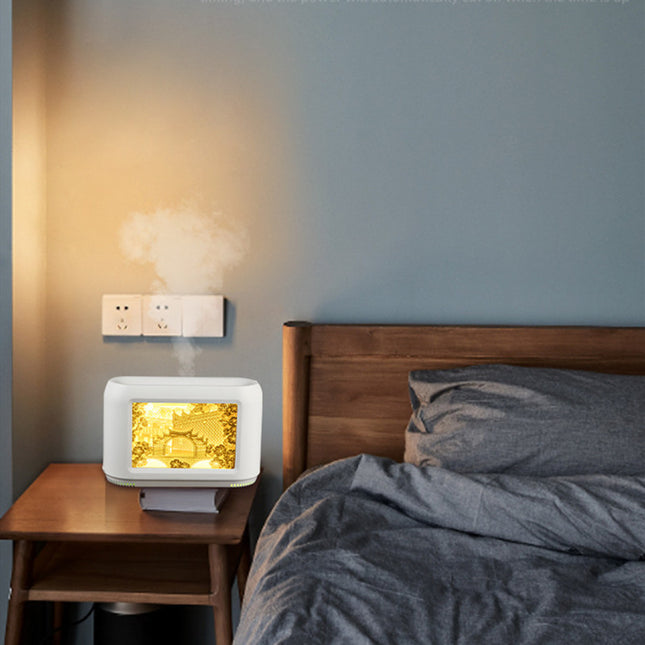 Decorative Paper-Cut Light Box Humidifier