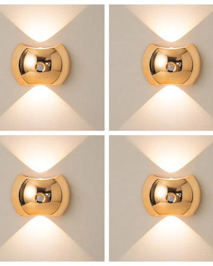 2PCS Motion Sensor Wall Lights For Bedroom & Living Room