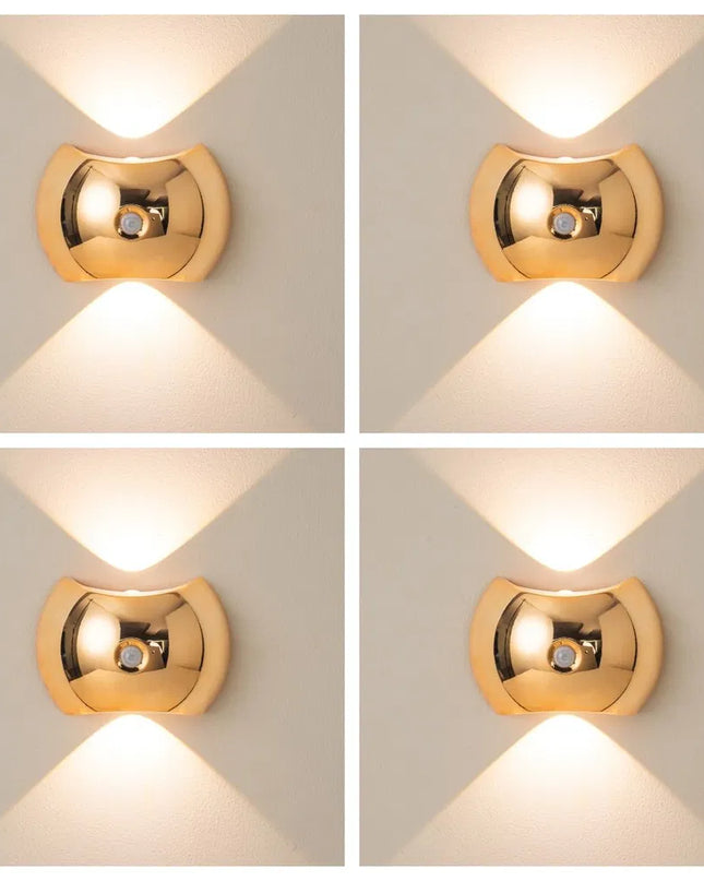 2PCS Motion Sensor Wall Lights For Bedroom & Living Room