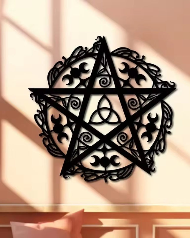 Irregular Creativity Pentagram March Iron Wall Decoration