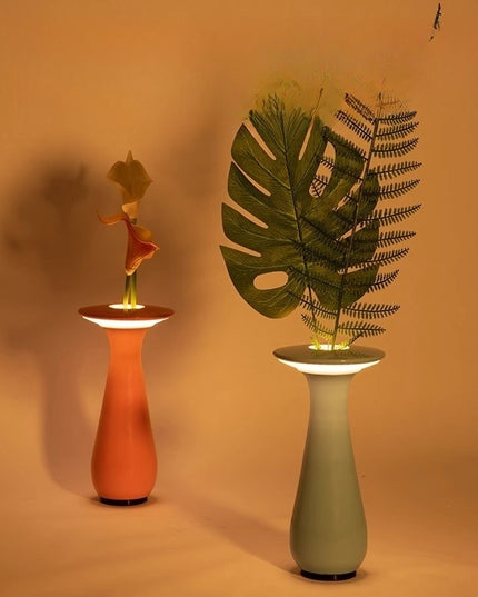 Creative Vase Decoration With Wireless Charging And Floral 