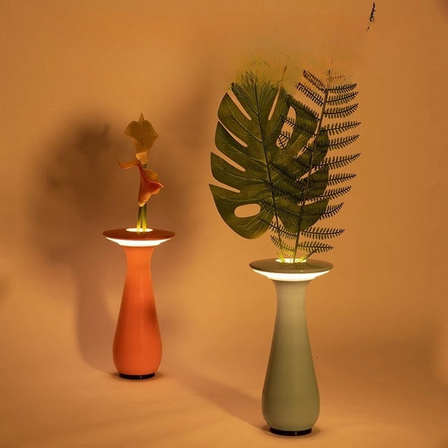 Creative Vase Decoration With Wireless Charging And Floral 