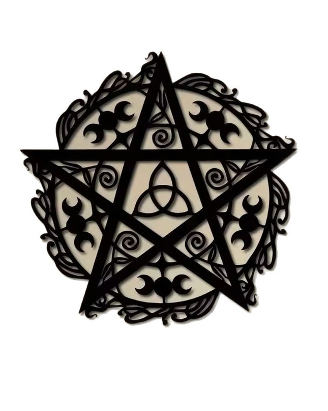 Irregular Creativity Pentagram March Iron Wall Decoration