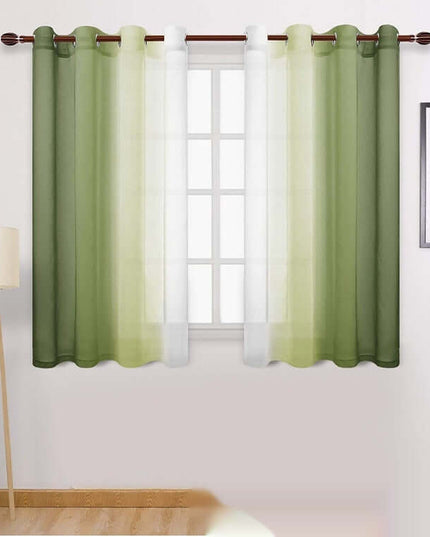 Gradient Sheer Curtains for Balcony