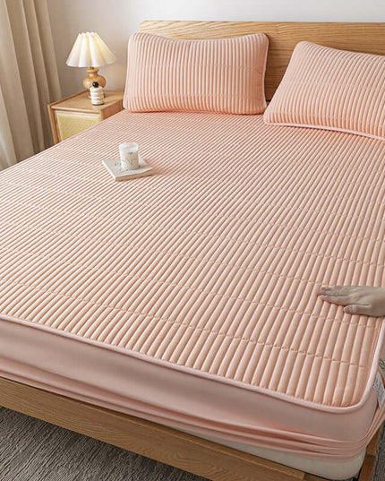 Quilted Waterproof Fitted Sheet for Single Bed